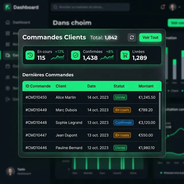 Commandes Clients