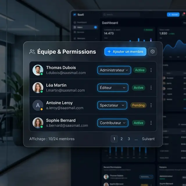 Équipe & Permissions